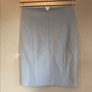 Express Light Grey Pencil Skirt